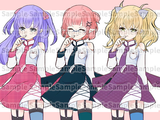 メスガキっぽい立ち絵フリー素材