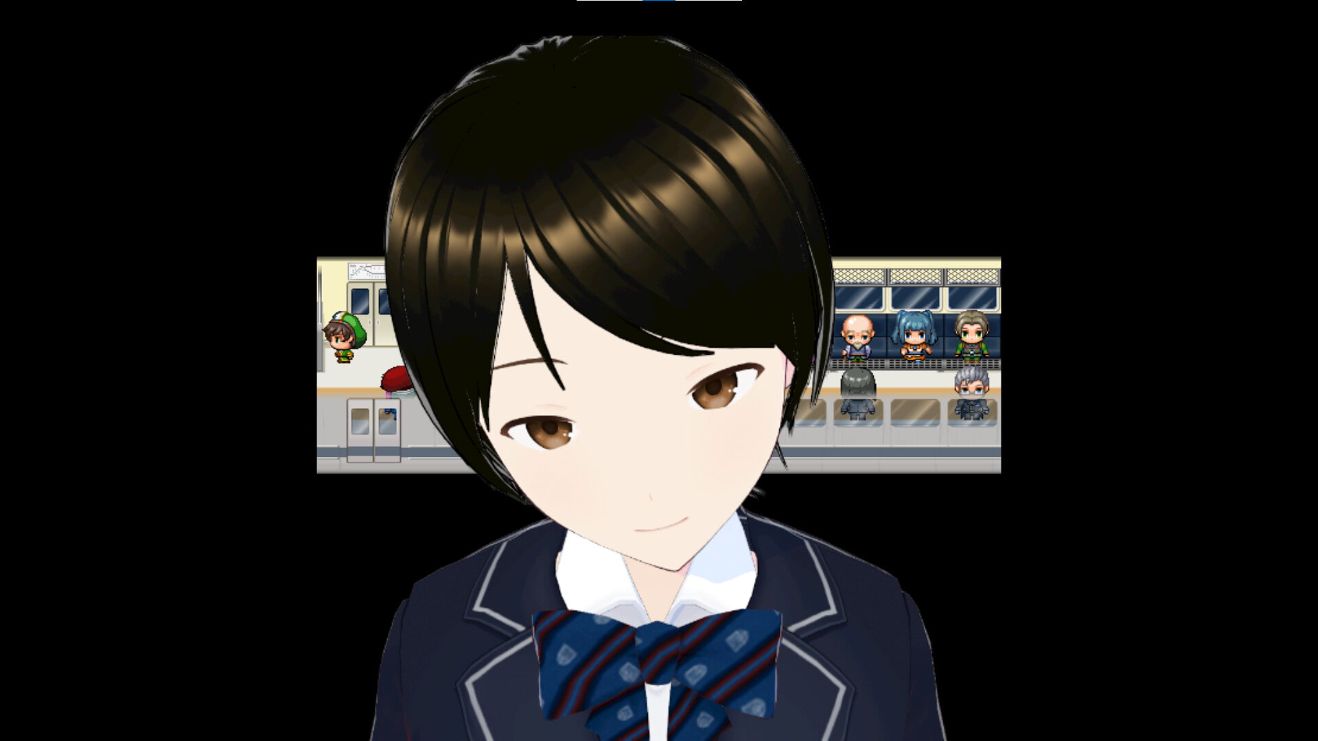 JKに電車で金玉を責められる