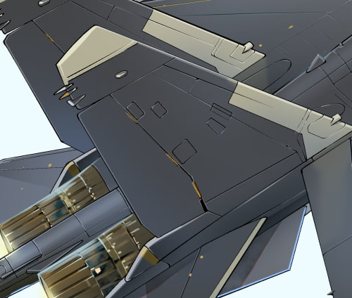 素材をどうぞ『戦闘機カラー』