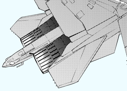 素材をどうぞ『戦闘機モノトーン』