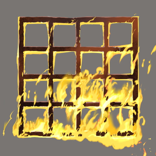 素材をどうぞ『火事の素材01』