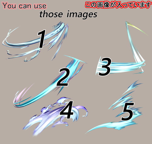 素材をどうぞ『斬撃02』