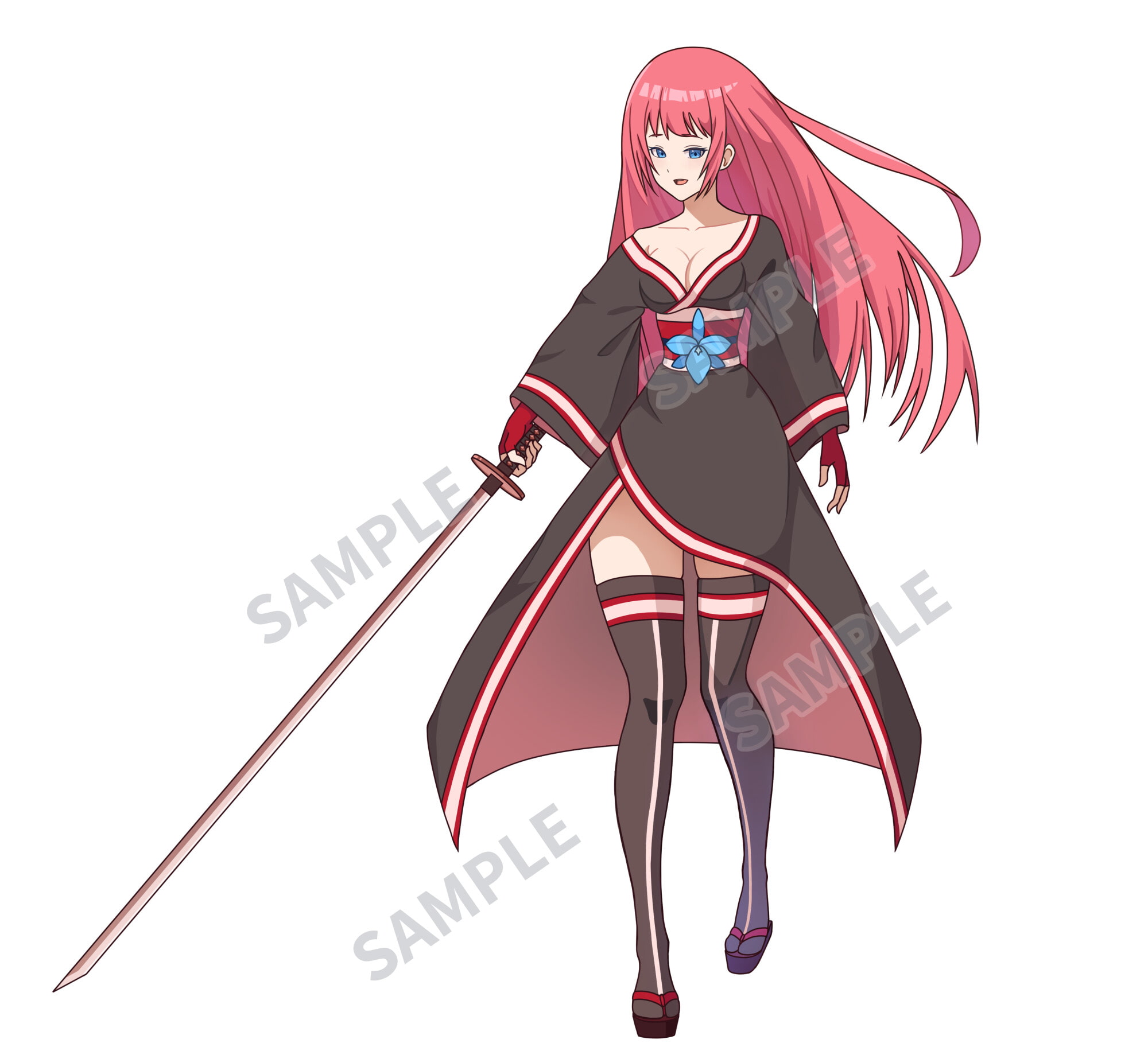 【立ち絵素材】女剣士