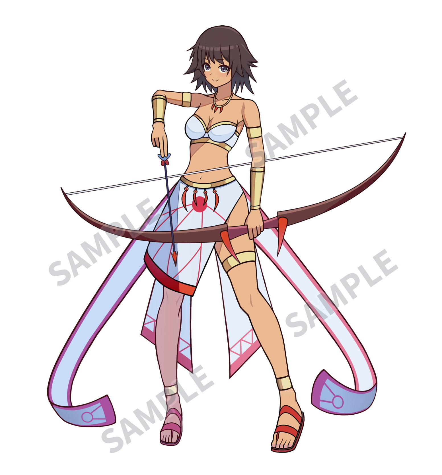 【立ち絵素材】女弓使い