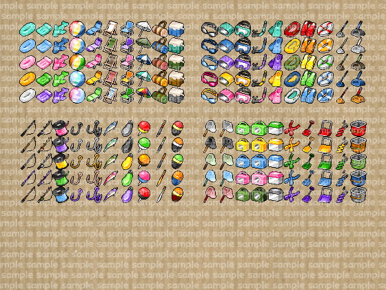 アイコンセット 23 ～夏遊び・冬遊び～