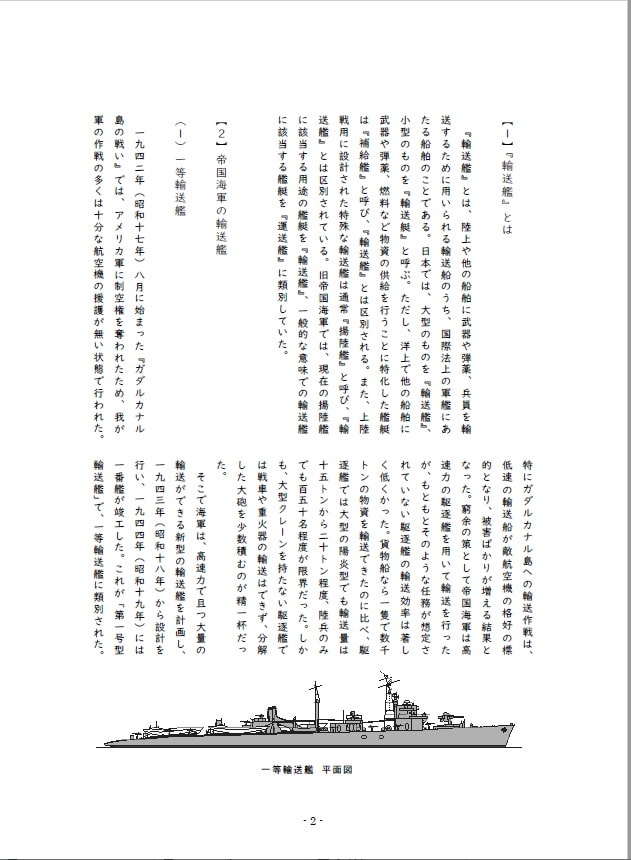 運ぶ!戦艦少女 《シリーズ補助艦艇》 日本海軍の輸送艦・哨戒艇