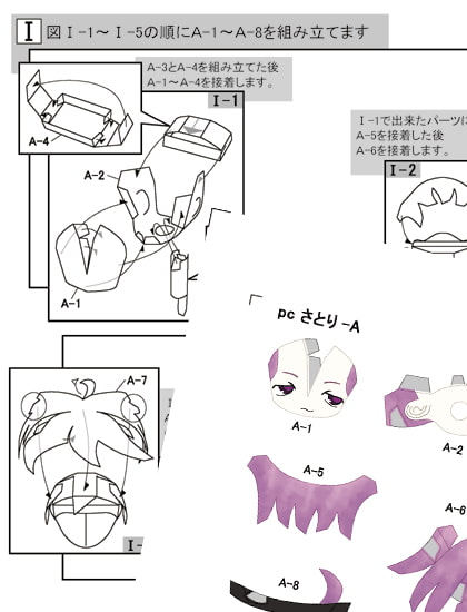 ペーパークラフトさとり