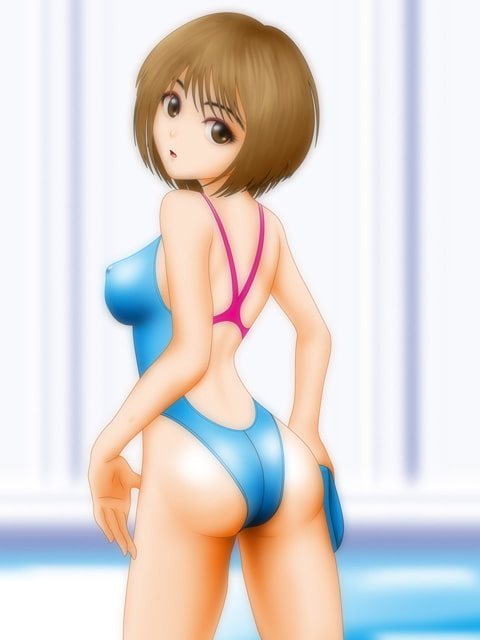 競泳水着の少女 レズ陵辱