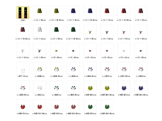 佐野俊英があなたの専用原画マンになります 衣装素材集A - セーラー服 -