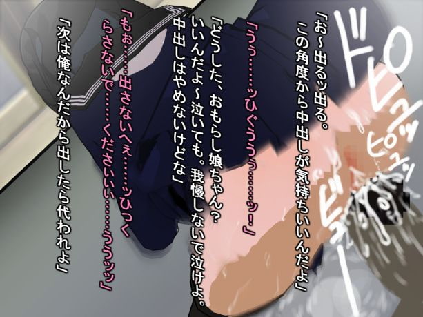 おもらし娘を犯し続けた痴漢共の話