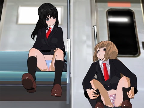女子校生 電車盗撮+プール赤外線盗撮