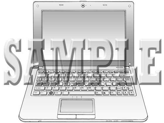 まやまや背景素材集001 ノートPC