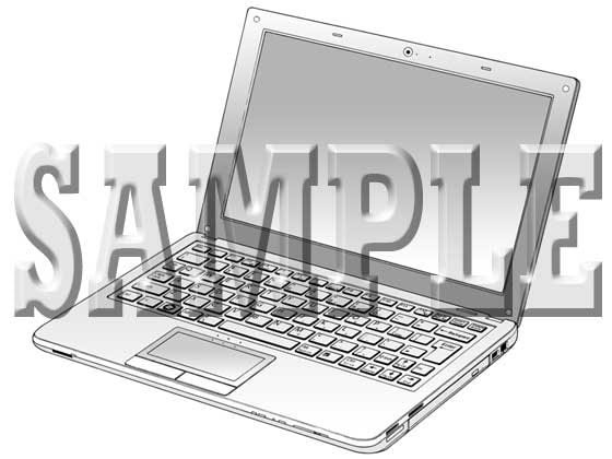 まやまや背景素材集001 ノートPC