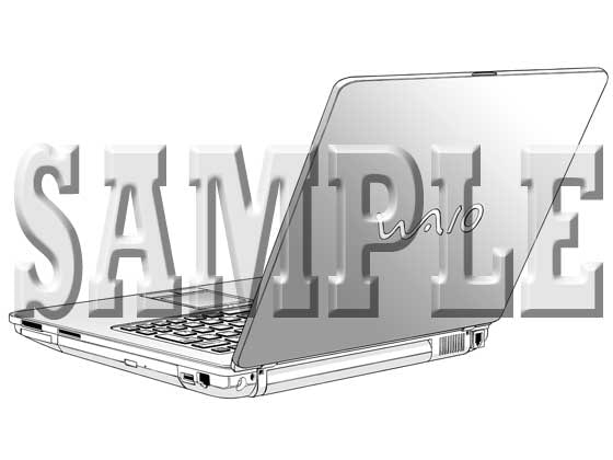 まやまや背景素材集001 ノートPC