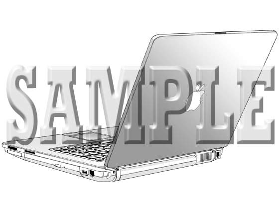 まやまや背景素材集001 ノートPC