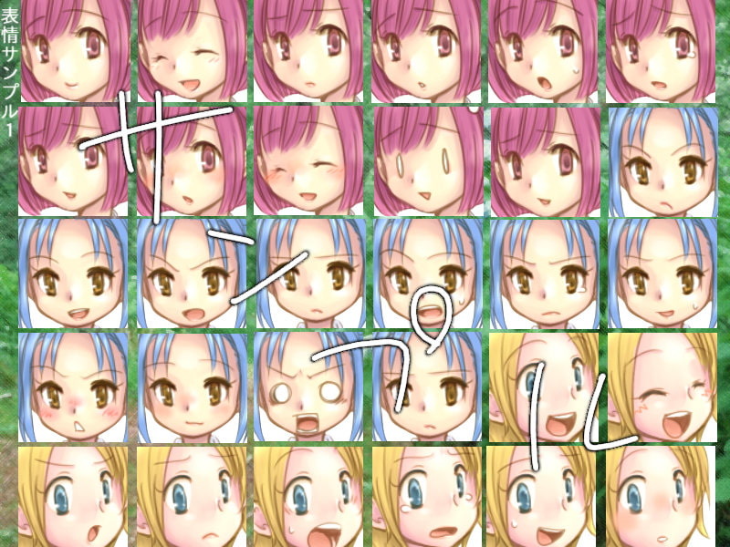 制服女の子キャラ素材集