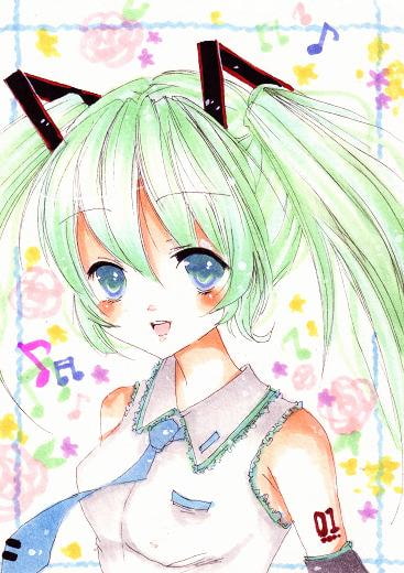 +*アナログイラスト画像集(オリジナル、東方project,初◯ミクver)*+