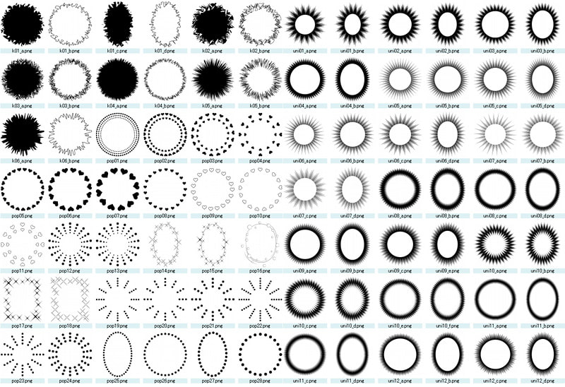 ふきだし素材集デジタルトーン