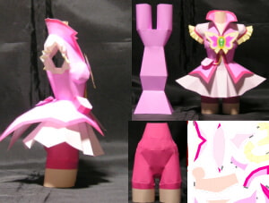 ペーパークラフト「プリティファイター“夢”」