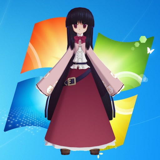 3Dデスクトップフィギュア[蓬莱山輝夜]