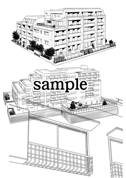 ビッグアイランド背景素材集『マンション編』