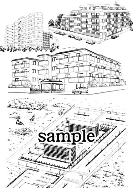 ビッグアイランド背景素材集『マンション編』