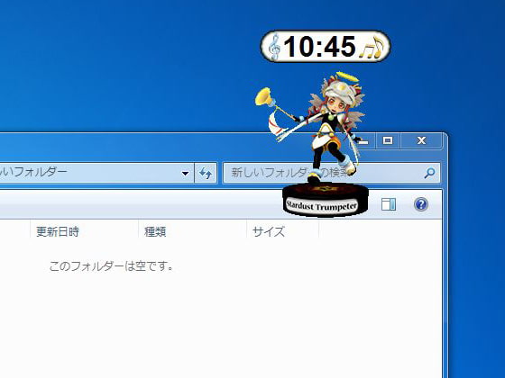 デスクトップキャラクロック-No05