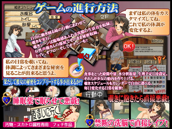 穴から覗く妹の日常と睡眠薬と催眠術