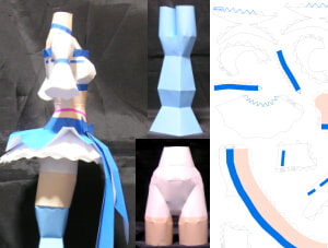 ペーパークラフト「プリティファイター“青果実”」