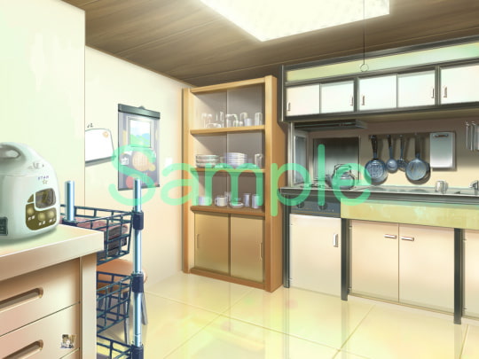 むらくも著作権フリー背景CG素材集 02『家』