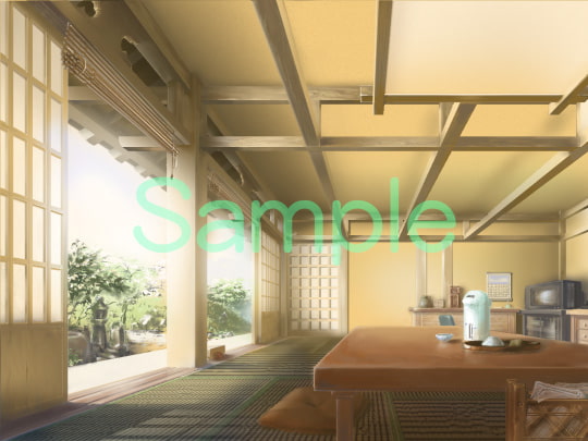 むらくも著作権フリー背景CG素材集 03『日本家屋』