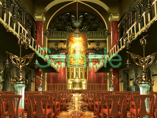 むらくも著作権フリー背景CG素材集 11『大聖堂』