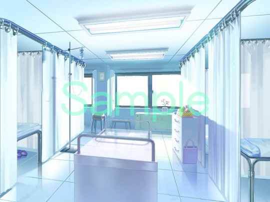 むらくも著作権フリー背景CG素材集 12『病院1』