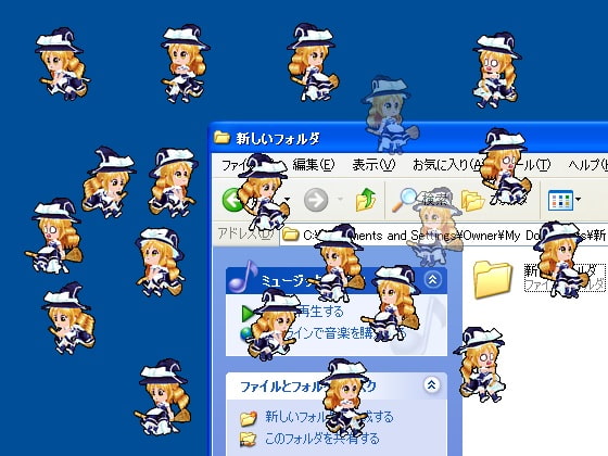 デスクトップアクセサリー「霧雨 魔理沙」心綺楼衣装バージョン