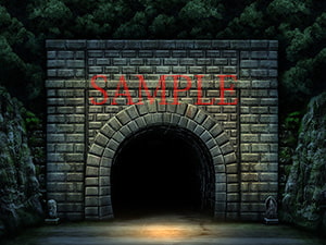 著作権フリー背景CG素材「トンネル」