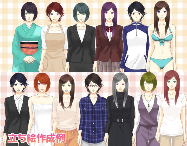 【とくだ屋】女性立ち絵素材vol.1