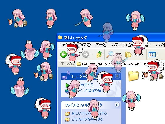 デスクトップアクセサリー「秦 こころ」