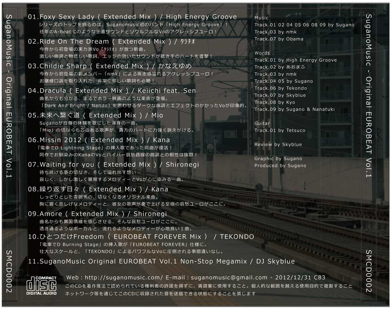 SuganoMusic Original EUROBEAT Vol.1