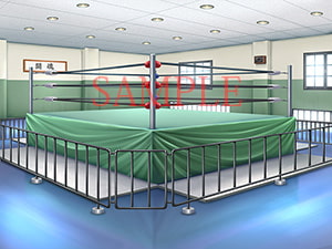 著作権フリー背景CG素材「レスリング部」