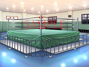 著作権フリー背景CG素材「レスリング部」