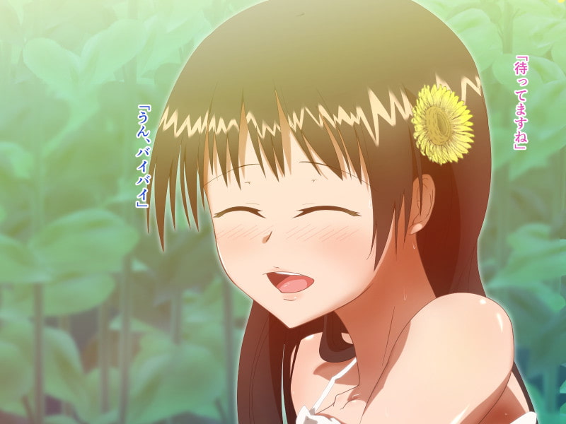 向日葵と少女