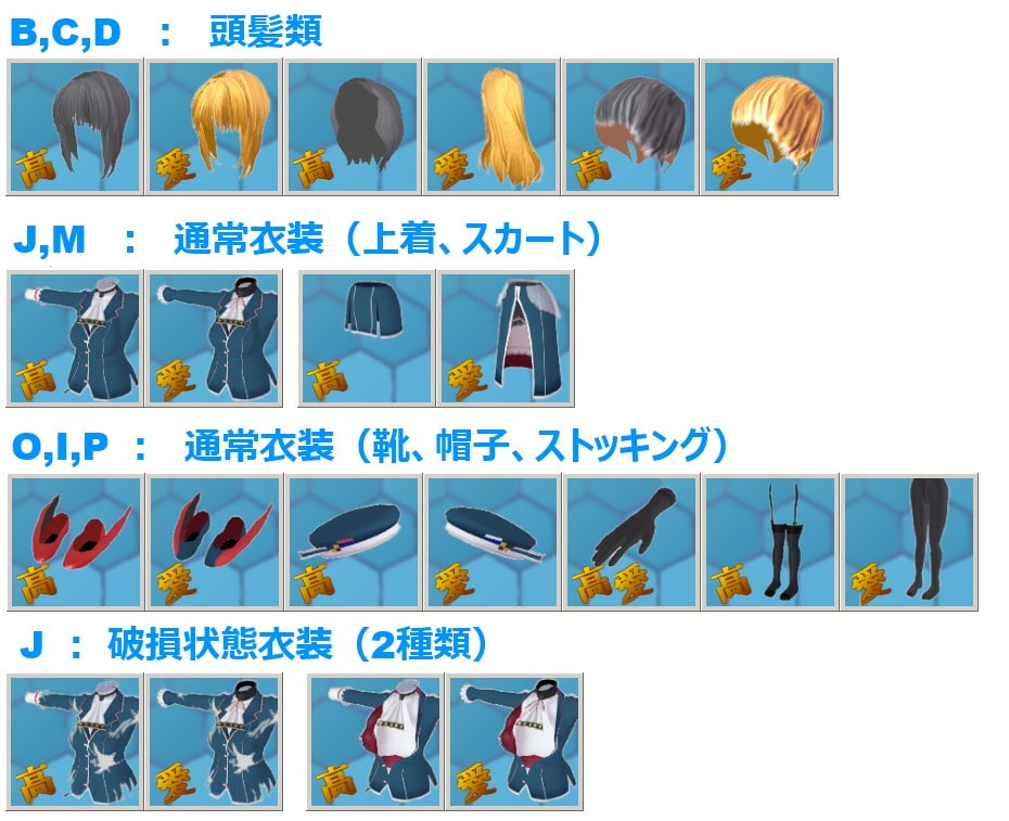 3Dカスタム少女用衣装データ ”3Dカスタム 重巡洋艦娘”