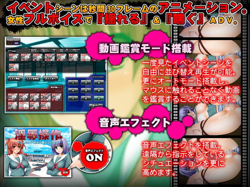 淫辱操作~2人の女子校生は僕の言いなり~