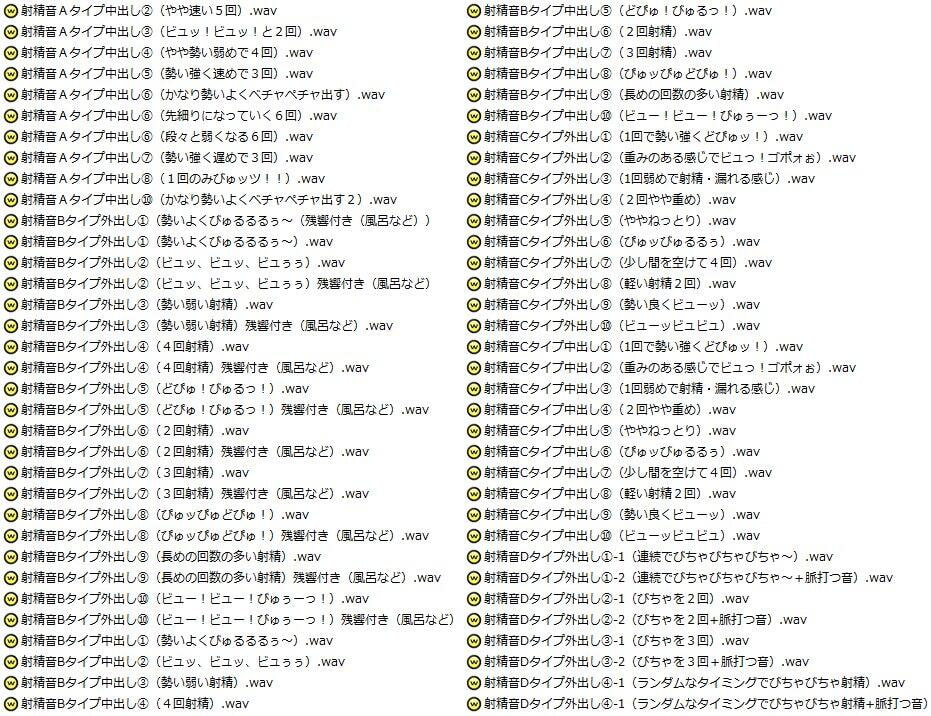著作権フリー効果音・BGM集 vol.31射精音・潮吹き・その他効果音179個+BGM10曲+ジングル10個パック
