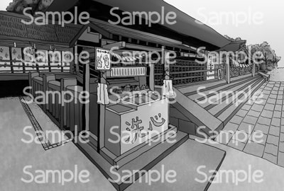 てがき背景イラスト集 第1弾～寺社仏閣編～