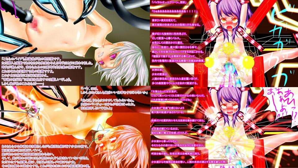 強制絶頂マシンが無駄に進化した近未来的CG集