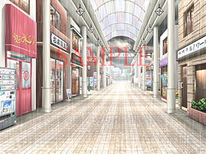 著作権フリー背景CG素材「曇り空 雨」