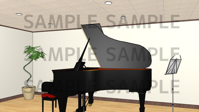 サニーレイン背景素材集vol.08【貸しスタジオ(音楽)】