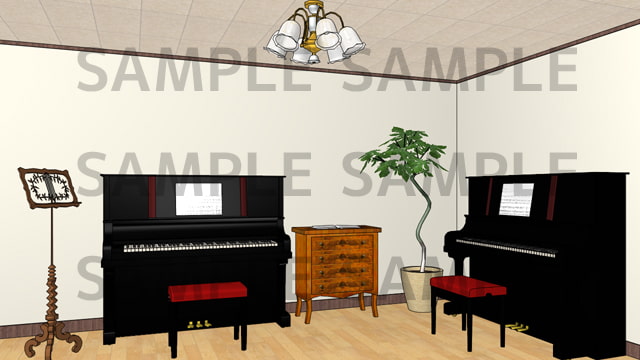 サニーレイン背景素材集vol.08【貸しスタジオ(音楽)】