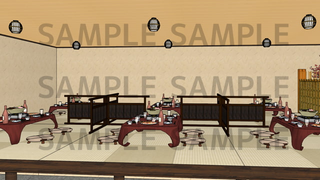 サニーレイン背景素材集vol.09【和食店】